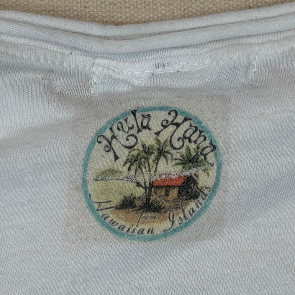 Hula Hana Royal Dancers Graphic T-Shirt White Hawaiian Islands Youth Small - Picture 8 of 8
